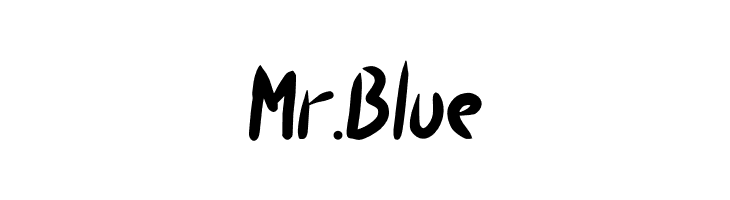 Mr. Blue  नि: शुल्क फ़ॉन्ट्स डाउनलोड
