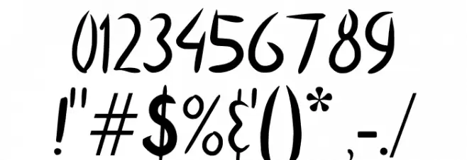 Mr. Blue Font OTHER CHARS