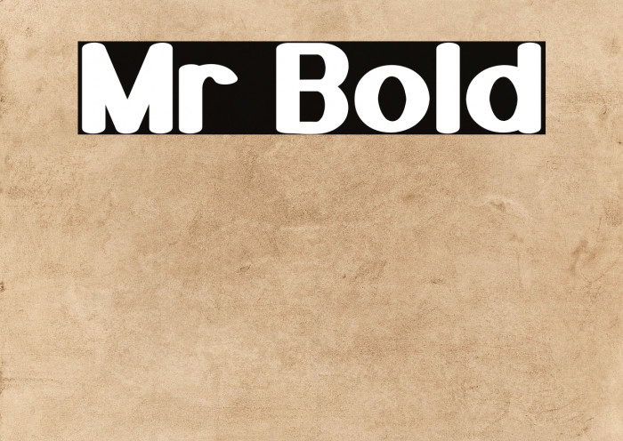 Mr Bold Example 2