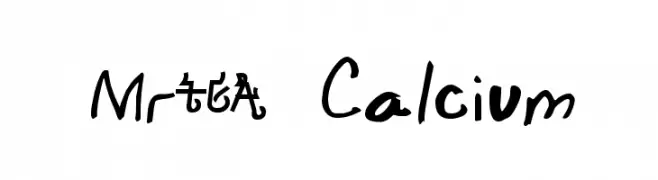 Mr. Calcium  Fuentes Gratis Descargar