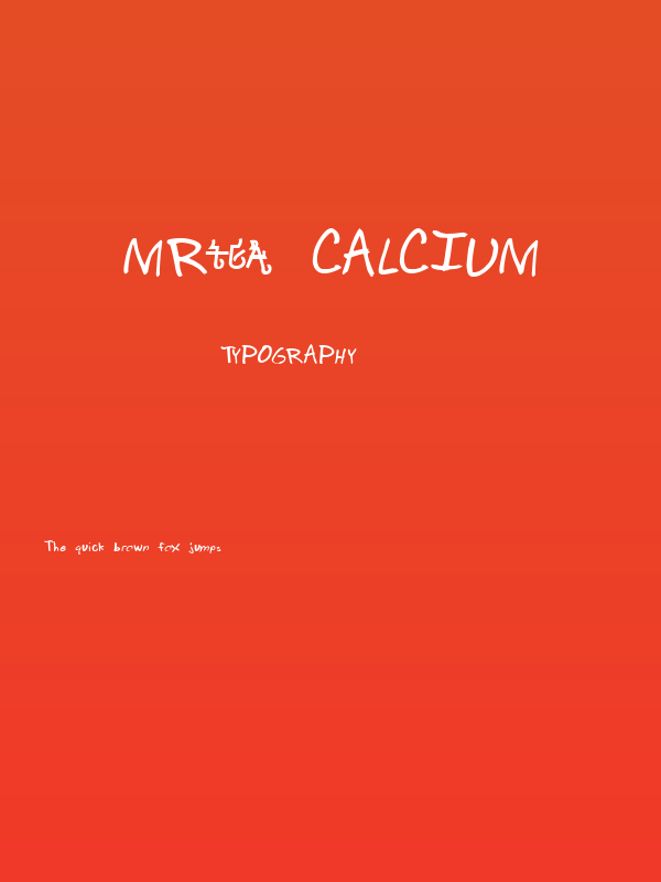 Mr. Calcium Poster