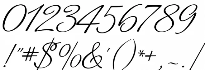 Mr De Haviland Regular Font OTHER CHARS
