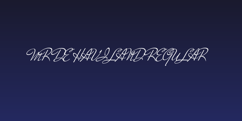 Mr De Haviland Regular Social Header