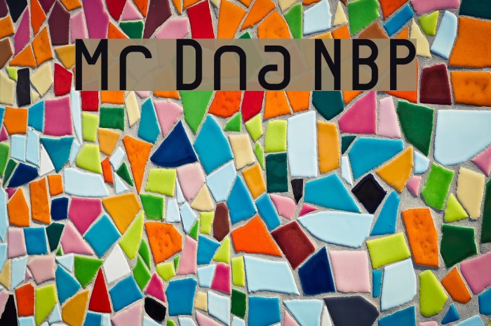 Mr Dna NBP Font examples