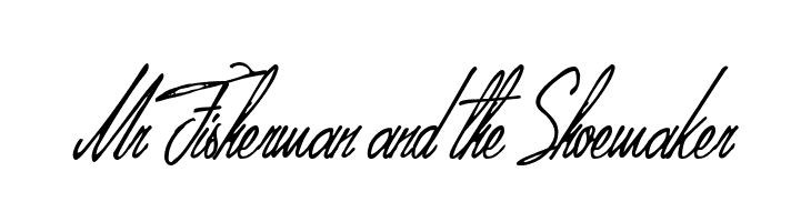 Mr Fisherman and the Shoemaker Font