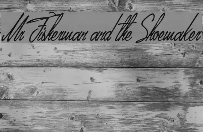 Mr Fisherman and the Shoemaker Font examples
