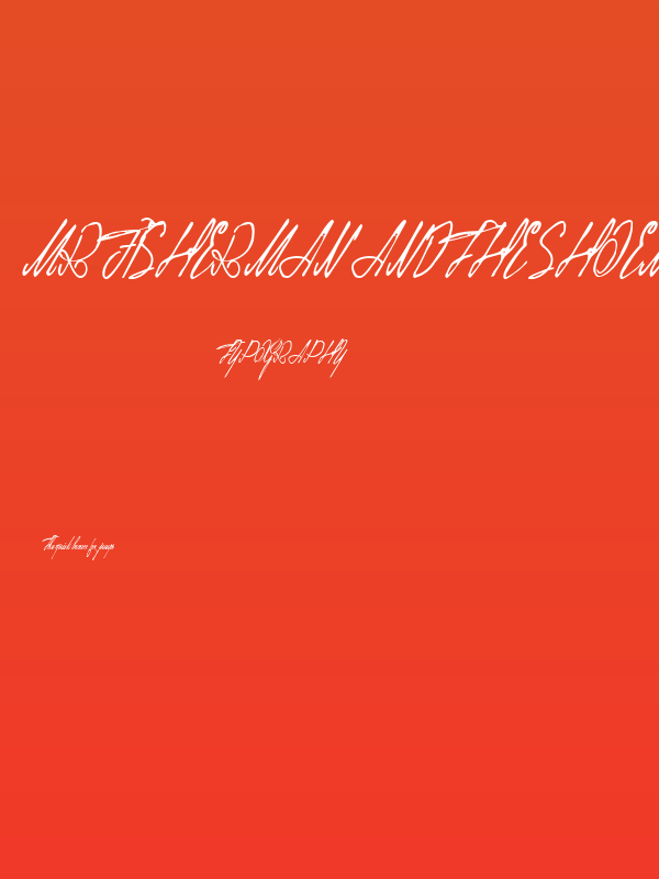 Mr Fisherman and the Shoemaker Poster