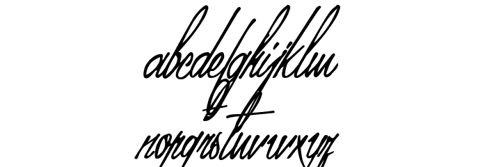 Mr Fisherman and the Shoemaker Font LOWERCASE