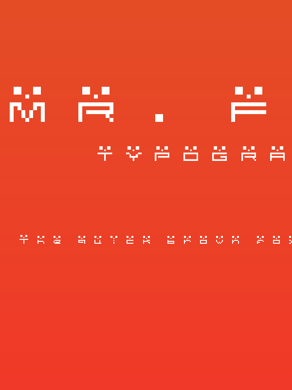 Mr. Font Regular Poster