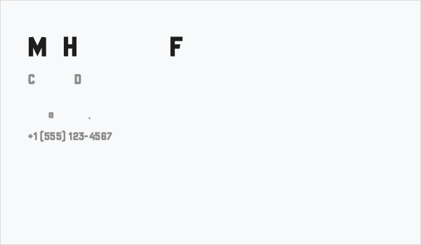 Mr Headlines Fancy Business Card