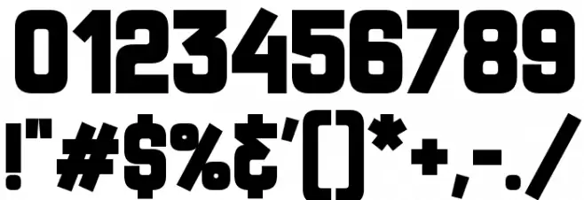 Mr Headlines Font OTHER CHARS