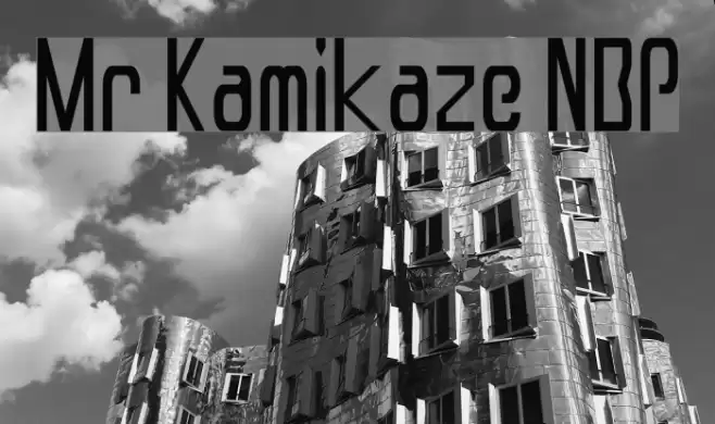 Mr Kamikaze NBP Font examples