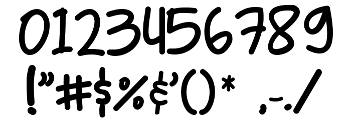 Mr. Kebab Demo Font OTHER CHARS