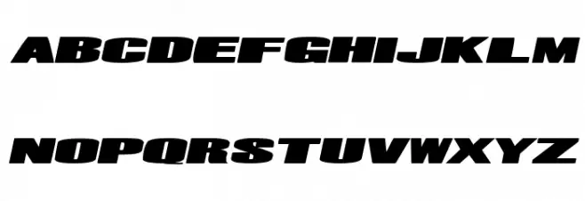 Mr. Machine Italic Fuentes MAYÚSCULAS