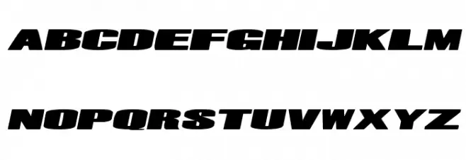 Mr. Machine Italic Шрифта ВЕРХНИЙ