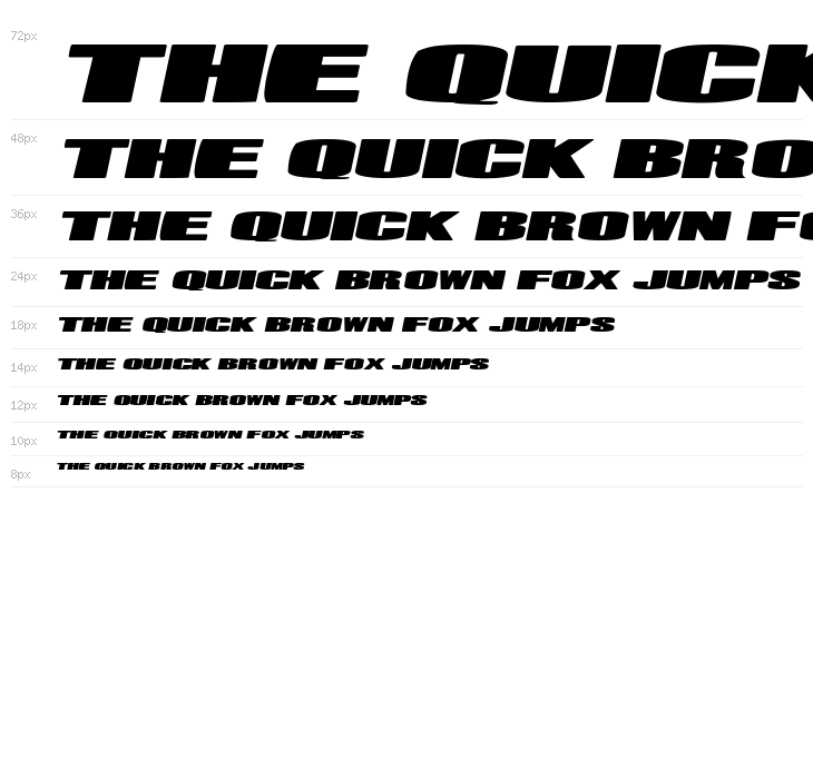 Mr. Machine Italic Waterfall