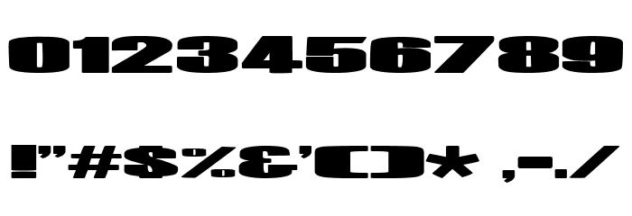 Mr. Machine Font OTHER CHARS