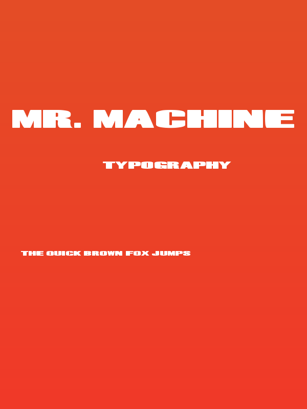 Mr. Machine Poster