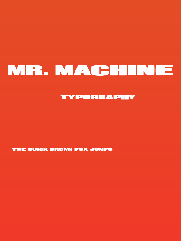 Mr. Machine Poster