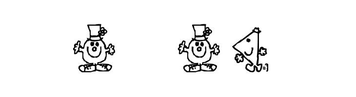 Mr Men  フリーフォントのダウンロード