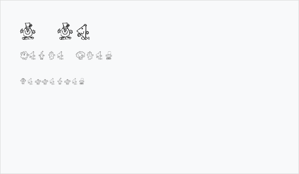 Mr Men Business Card