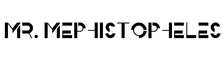 Mr. Mephistopheles  Frei Schriftart Herunterladen