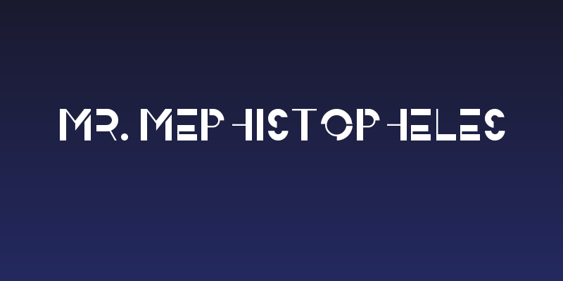 Mr. Mephistopheles Social Header