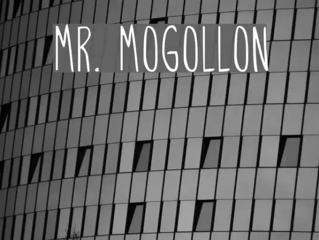 Mr. Mogollon Font examples