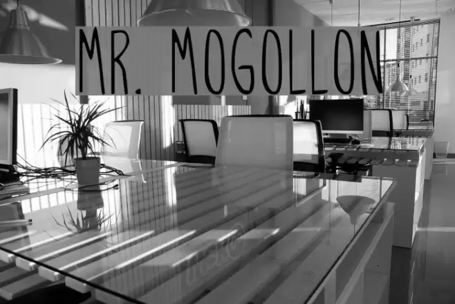 Mr. Mogollon Font examples