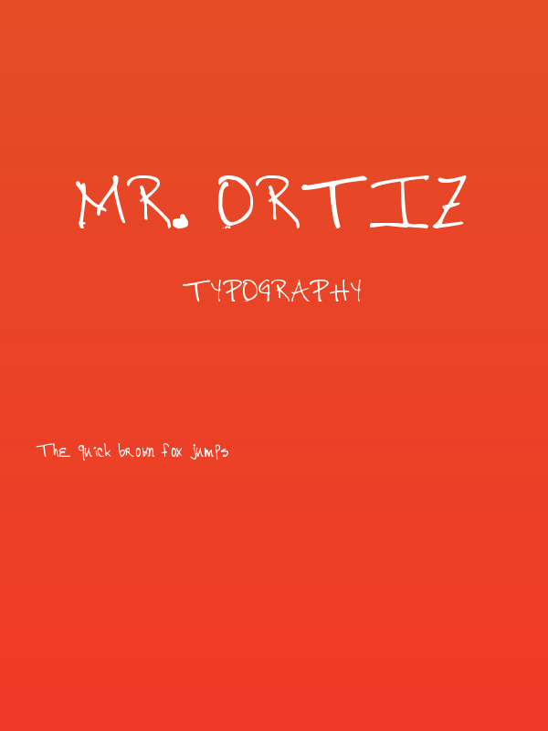 Mr. Ortiz Poster