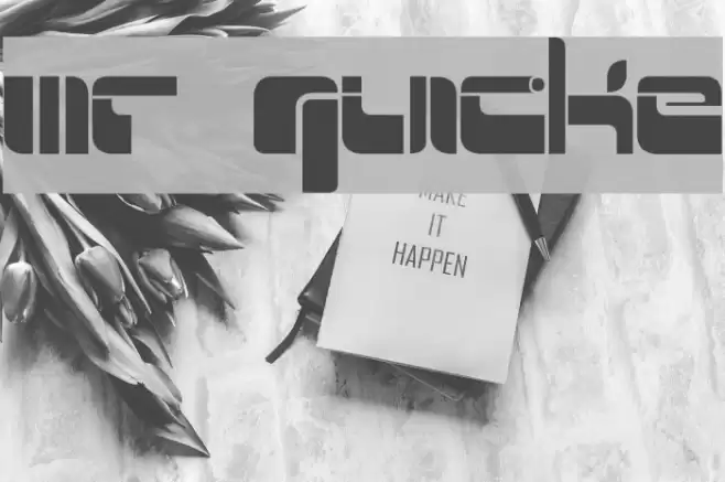 Mr Quicke Font examples