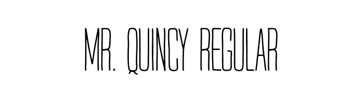 Mr. Quincy Regular  font caratteri gratis