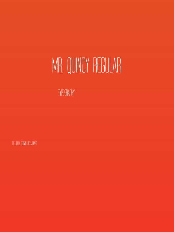 Mr. Quincy Regular Poster