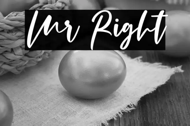 Mr Right Example 3