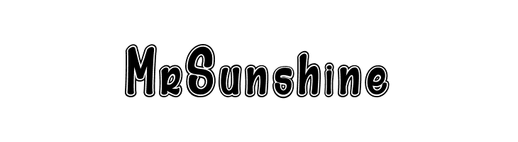 Mr Sunshine  font caratteri gratis