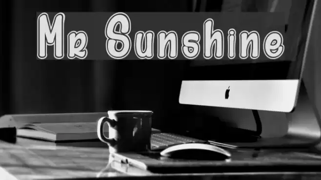 Mr Sunshine Шрифта examples
