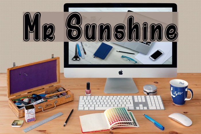 Mr Sunshine Font examples