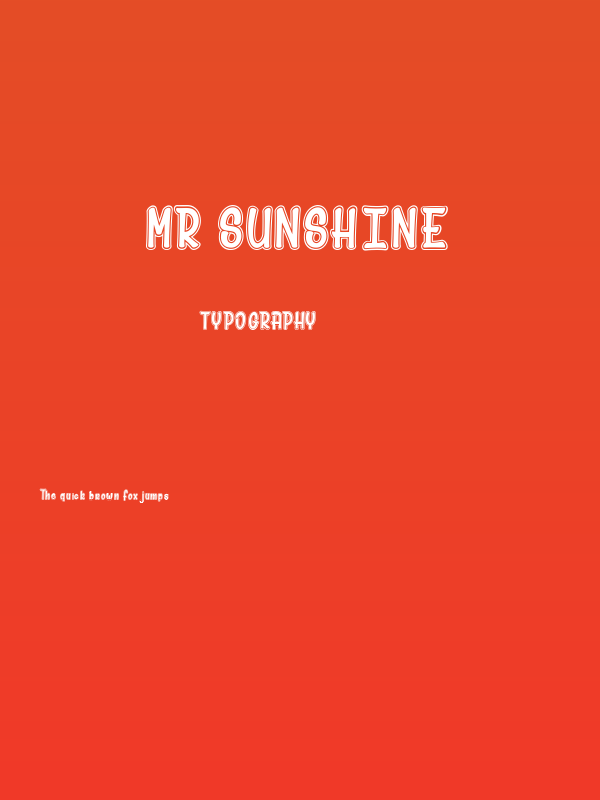 Mr Sunshine Poster