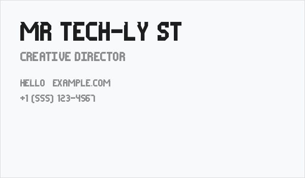 Mr Tech-Ly St Business Card