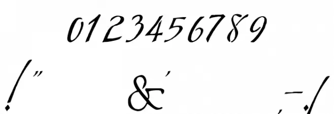 Mr. Wade フォント その他の文字