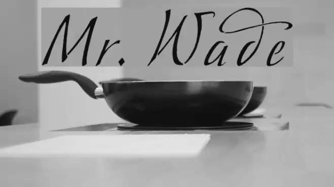 Mr. Wade フォント examples