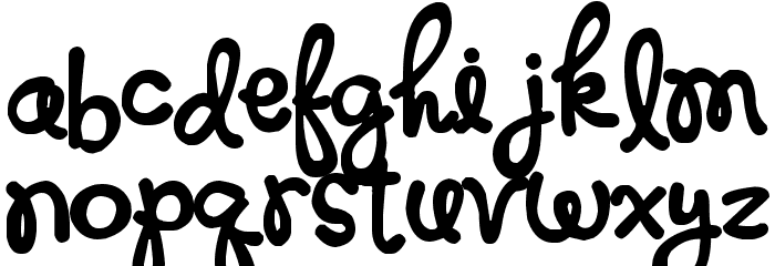 Mr and Mrs Popsicle Font LOWERCASE
