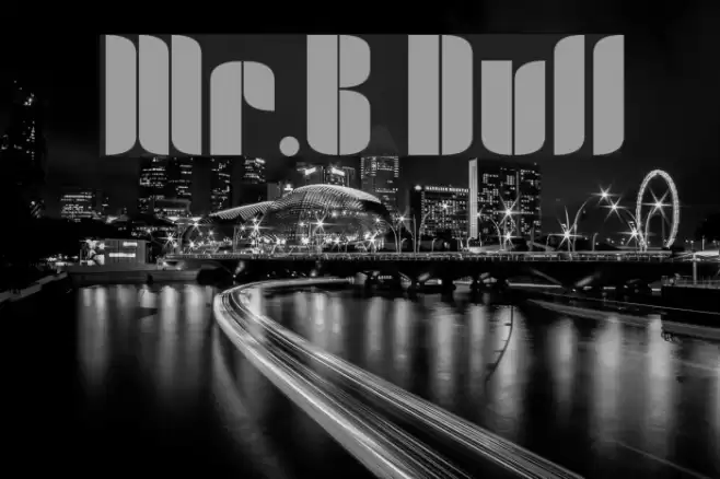 Mr.B Dull Font examples