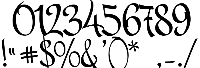 MrBedfort-Regular Font OTHER CHARS