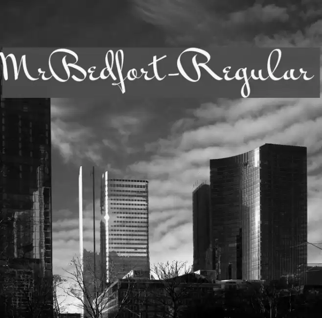 MrBedfort-Regular Polices examples