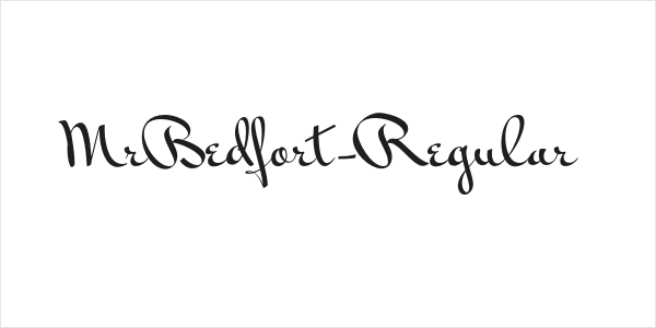 MrBedfort-Regular Logo