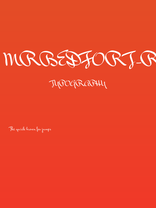 MrBedfort-Regular Poster