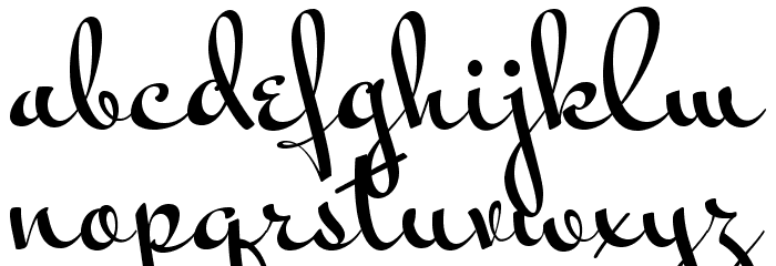MrBedfort-Regular Font LOWERCASE