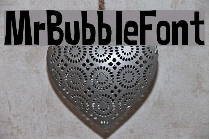 MrBubbleFont Font examples