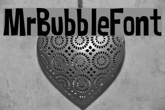 MrBubbleFont Font examples